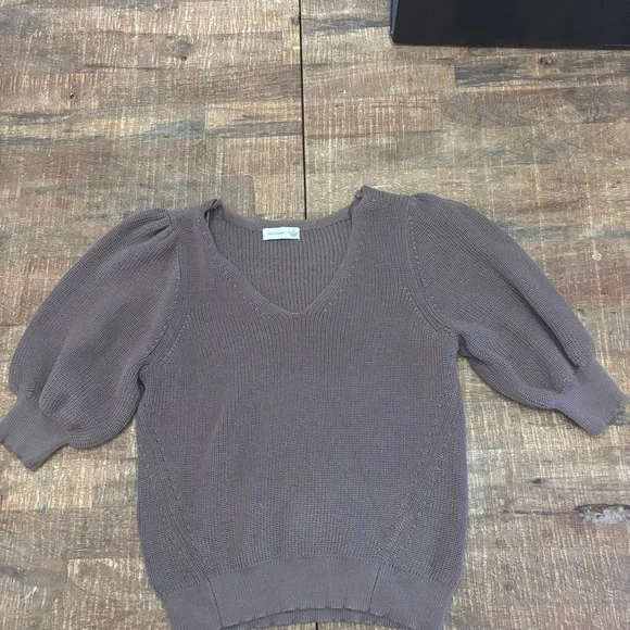 Gentle Fawn sweater knit top/blouse v-neck - Picture 1 of 5